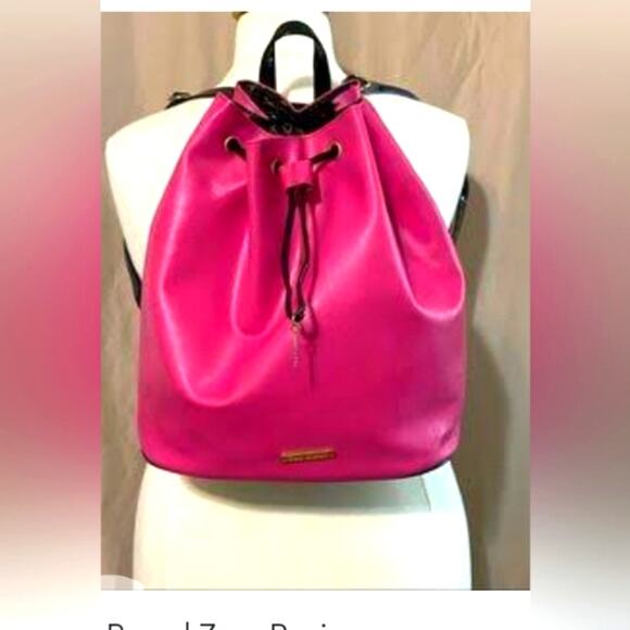 JUICY COUTURE‎ Backpack Fuscia Hot Pink Bag Summer Travel School Gym Barbirecore main image 10
